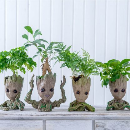 Pot in the form of baby Groot