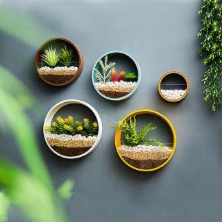 Scandinavian Circle Wall Planter