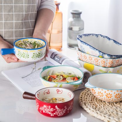 Boho Style Ceramic Serving Bowls