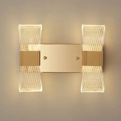Wall mounted LED luminaire in modern style